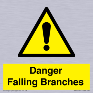 Danger Falling Branches